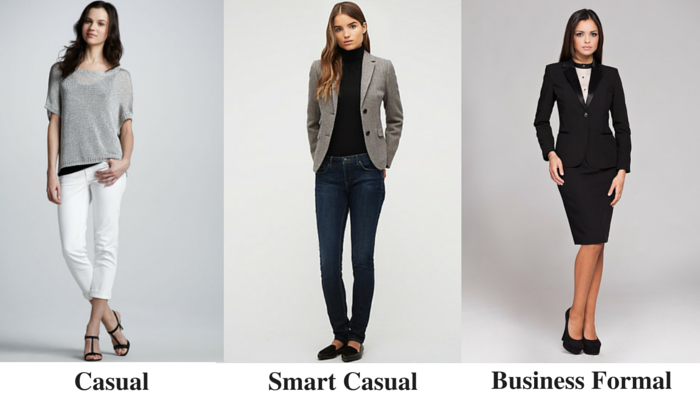 dress up business casual