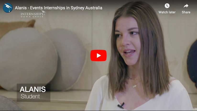 Alanis - Events Internship Australia