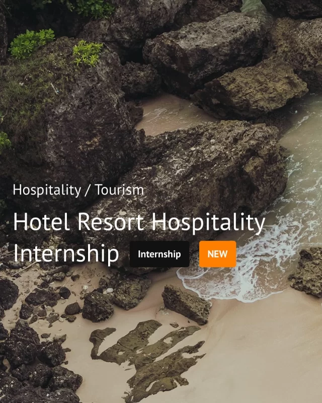 Available Internship in Hospitality (accommodation included). Visit our website for further information and to APPLY.